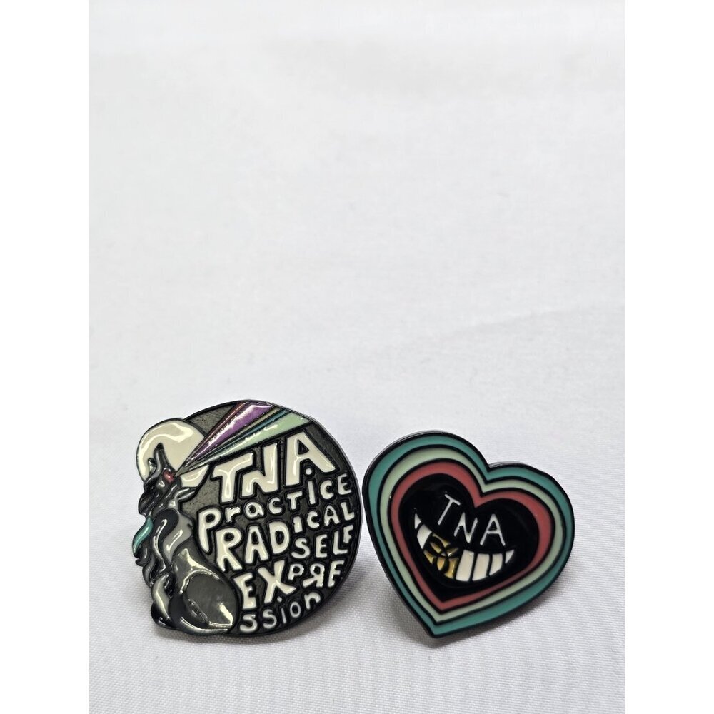 Aritzia TNA Metal Logo Pins- Trading Pins Lot Of Two- Rare